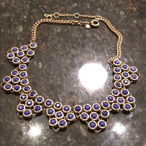 JCrew blue statement necklace